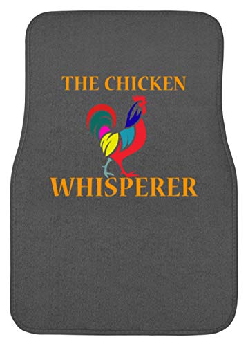 Generisch The Chicken Whisperer - Alfombrilla para coche (porcelana), diseño de gallina gris topo 44 x 63cm