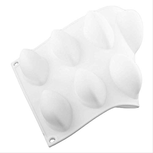 Genex Moldes de Silicona para Hornear Herramientas de decoración de Pasteles Chocolates Molde Quenelles Molde Baking Sugarcraft Postres Moldes de Silicona Blanco