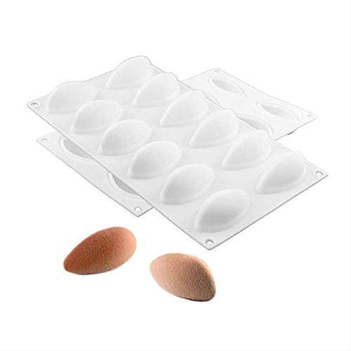 Genex Moldes de Silicona para Hornear Herramientas de decoración de Pasteles Chocolates Molde Quenelles Molde Baking Sugarcraft Postres Moldes de Silicona Blanco