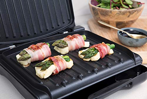 George Foreman Compact – Grill Eléctrico (Plancha Grill de 1200 W, 3 porciones, Rojo) - ref. 25030-56