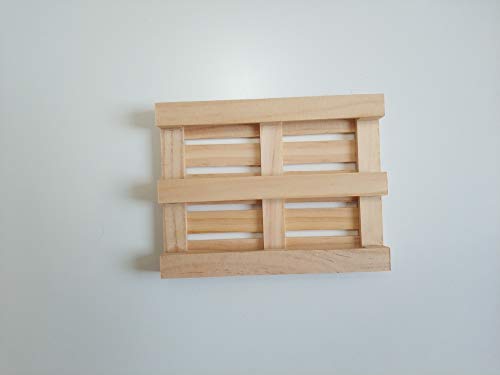 GERILEO Posavasos Europallet - Juego de 6-8-10 Palet en miniaturas de Madera Apto para Bares, hogar y Oficina. (6)