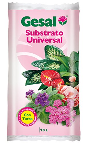 GESAL Substrato Universal, Óptimo Crecimiento de la Planta, con turba, 10 L, 45x6x25 cm, 2635104011