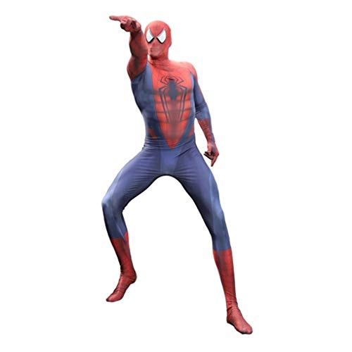 GHJGTL Los Trajes Vengadores Superhéroe Spider Man Kids 3-D Araña Imprimir Manga Larga Flaco Catsuit De Halloween Cosplay Lycra Zentai Unitard Mono Mono (Color : B, Talla : Child S (100-110cm))