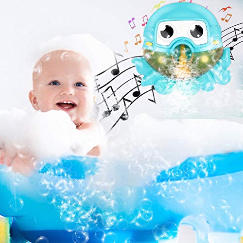 Gifort Juguete de Baño de Burbujas, Máquina Automática de Burbujas Que Sopla Bubble Maker con Música de Canción de Cuna para Bebés y Niños