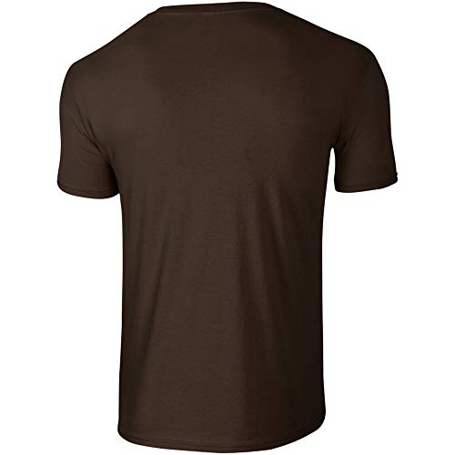 Gildan - Suave básica Camiseta de Manga Corta para Hombre - 100% algodón Gordo (2XL) (Rosa Chicle)