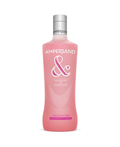 Ginebra premium Ampersand Ginebra sabor Fresa 37.5º 70 cl