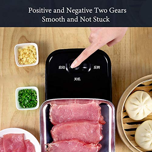 GIYL Hogar Multifuncional Eléctrico Máquina De Picar Carne, Salchicha Embutidora Picadora De Carne, Acero Inoxidable Carne De Relleno De La Máquina De Pantalla Plana, para La Cocina del Restaurante