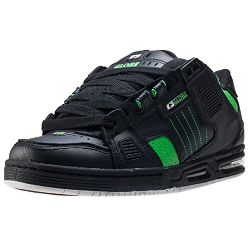 GLOBE Sabre, Zapatillas de Skateboarding para Hombre, Negro (Black/Moto Green), 41 EU