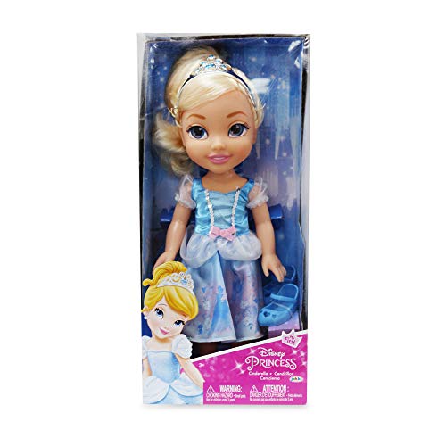 Glop Games Muñeca Toddler 35cm - Cenicienta, Multicolor/Glitter Detalles (78848-11L-6)