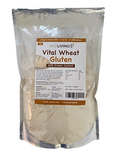 Gluten de trigo vital 1 kg por NKD Living con 82% de contenido de proteína