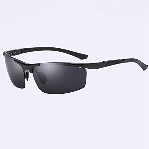 Glz Gafas de sol de aluminio y magnesio gafas de sol gafas de sol polarizadas de los hombres deportivos 154 * 134mm