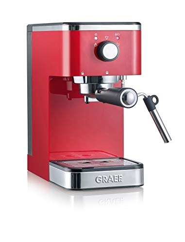 Graef Salita Cafetera expreso con soporte para filtro, 1400 W, rojo