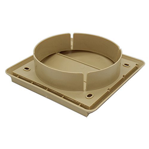 GRAVITY GRILLE 125MM ROUND SPIGOT - BEIGE by Kair