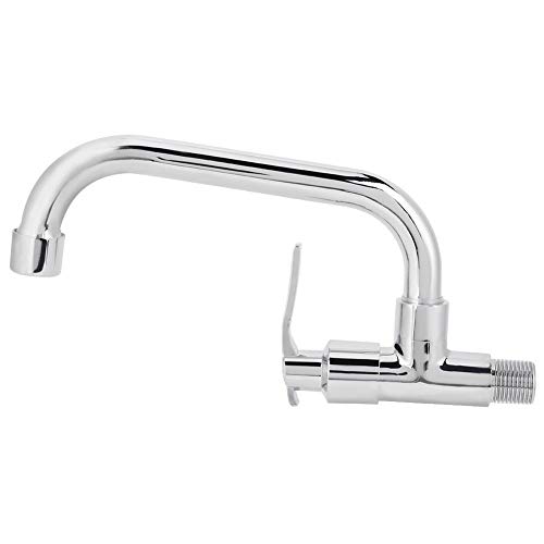 Grifo monomando de pared G1/2 pulgadas con un solo agujero para grifo de agua fría para uso doméstico o de cocina, Material, Type B 20cm