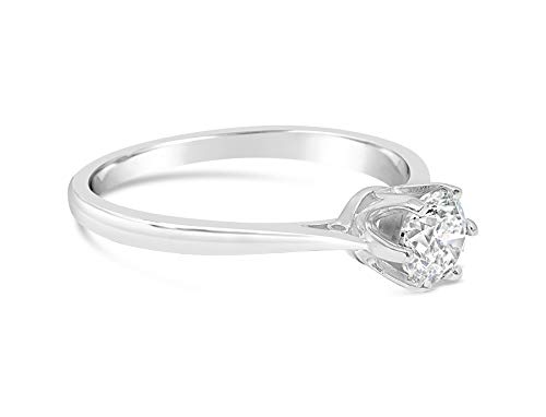 G&S Diamonds oro 375 oro blanco 9 quilates (375) blanco ligeramente coloredo/top crystal/i Diamond