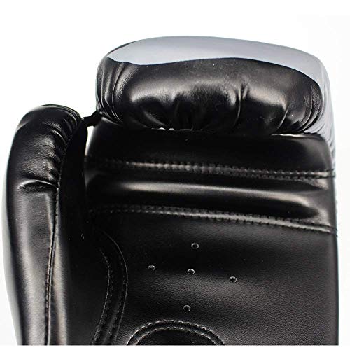 Guantes de entrenamiento de boxeo Guantes de boxeo por bolsa pesada Guantes Hombres Mujeres entrenamiento de boxeo de cuero PU de perforación de los mitones de los guantes de boxeo Muay Thai Boxing MM