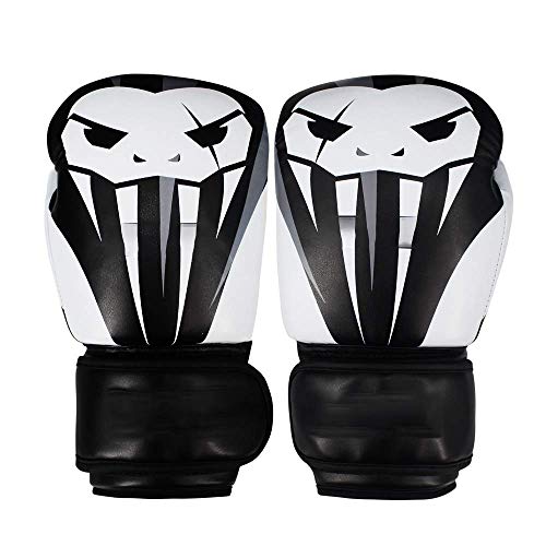 Guantes de entrenamiento de boxeo Guantes de boxeo por bolsa pesada Guantes Hombres Mujeres entrenamiento de boxeo de cuero PU de perforación de los mitones de los guantes de boxeo Muay Thai Boxing MM