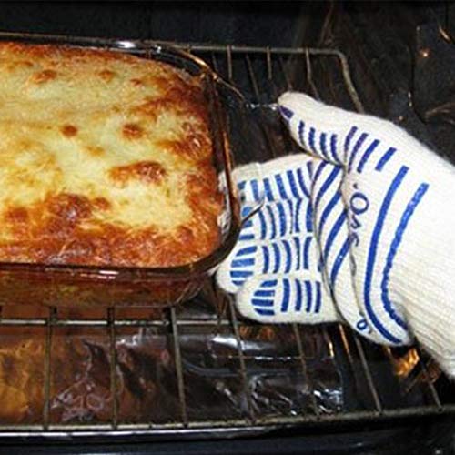 Guantes de horno resistentes al calor, guantes de cocina antideslizantes para microondas, parrilla de superficie caliente, guantes de silicona resistentes a altas temperaturas