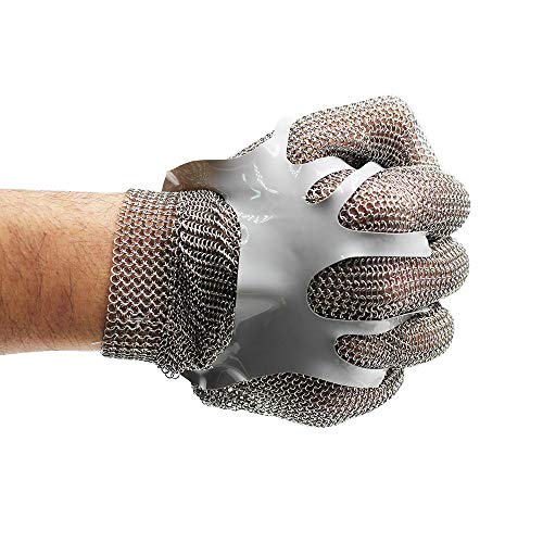 Guantes de malla de acero inoxidable para manipulación de alimentos, procesamiento de carne, cocina, carnicero, cortar, picar, restaurante, trabajo, seguridad