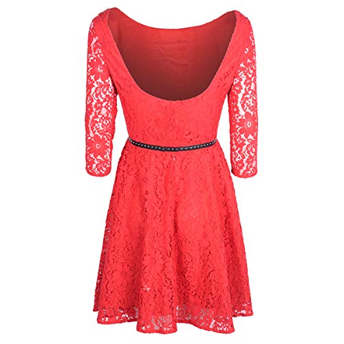 Guess Cinzia Vestido, Rosso (Tulip Red), M para Mujer