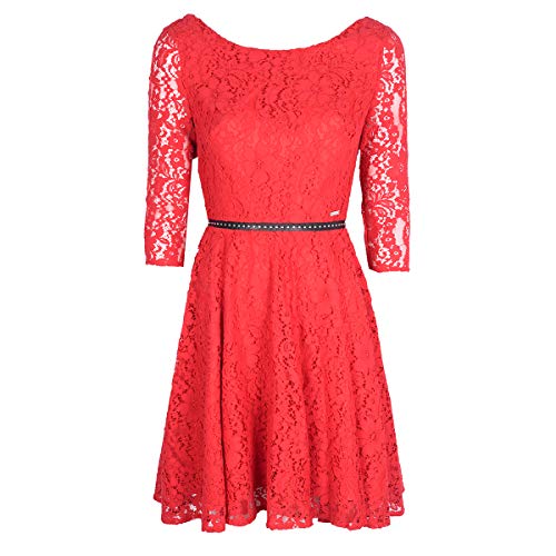 Guess Cinzia Vestido, Rosso (Tulip Red), M para Mujer