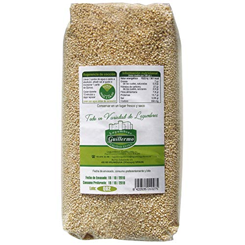 Guillermo Quinoa Blanca Superalimento 100% Natural 500gr sin conservantes ni colorantes