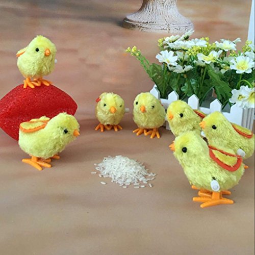 Gusspower Adorable Polluelo Esponjoso Pequeño, Pollo Amarillo para Adorno de Lindo Pollito de Juguete Adecuado para bebés de Alrededor de 1 año de Edad