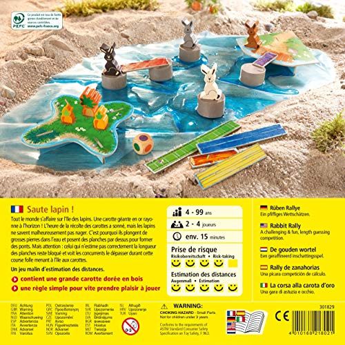 HABA 301829 - Salte de Conejo – Un Divertido y Estimulante Juego de adivinetas para niños a Partir de 4 años (Fabricado en Alemania)