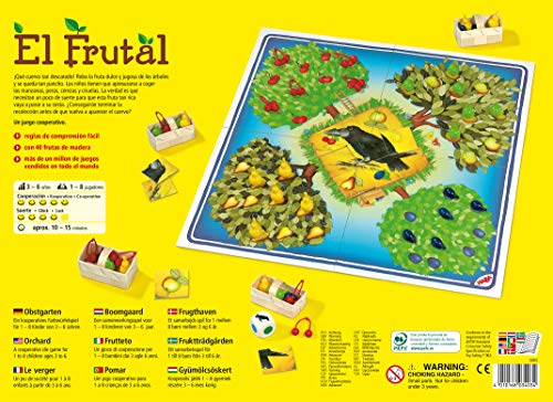 HABA Frutal, ESP (3403), emocionante Dados, con 40 Frutas de Madera y Reglas fáciles de Entender, Popular Juego de Mesa a Partir de 3 años (HA3403)