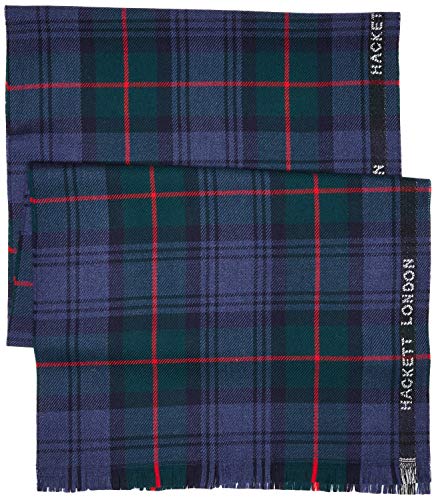 Hackett Milly Sedge Tartan Bufanda de moda, 0AA, 0 para Hombre