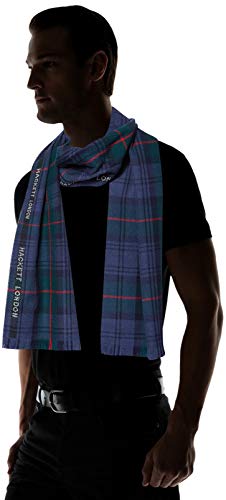 Hackett Milly Sedge Tartan Bufanda de moda, 0AA, 0 para Hombre