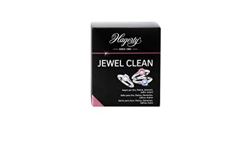 Hagerty - Jewel Clean - Limpieza por inmersión de joyas de oro, platino y piedras preciosas: diamante, zafiro y rubí - 1 unidad 170 ml - Brillante en 2 minutos