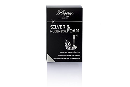 HAGERTY - Silver Foam (Silver & Multimetal) Mousse limpiador de plata, plateados, acero inoxidable o cromados - 1 unidad 185 gr - No contiene fosfatos.