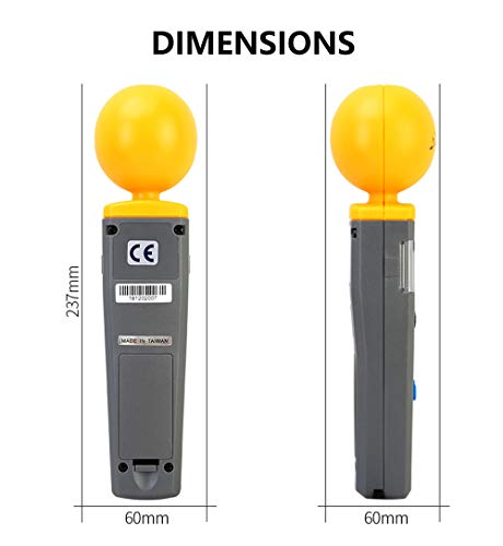 Hanchen Detector de Radiación de Microondas Electromagnético de Tres Ejes EMF RF Medidor de Intensidad de Campo Electromagnético de Alta Frecuencia 50MHz-3.5GHz