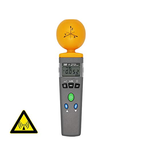 Hanchen Detector de Radiación de Microondas Electromagnético de Tres Ejes EMF RF Medidor de Intensidad de Campo Electromagnético de Alta Frecuencia 50MHz-3.5GHz