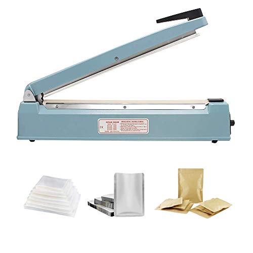 Hanchen Selladora Térmica de Impulso 400mm Sellador de Bolsas de Plástico Comercial 600W para Bolsas de Papel de Aluminio/de Papel Kraft/de Polietileno