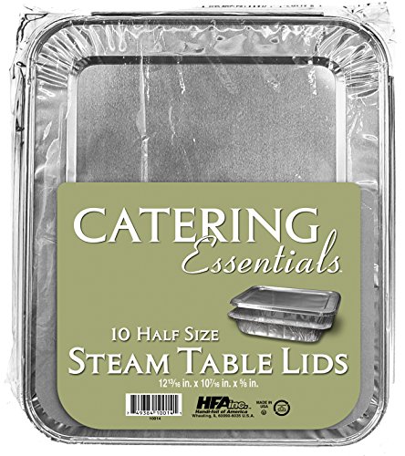 handi-foil 10014.010 Catering Essentials mitad tamaño mesa de vapor tapas (Pack de 10)