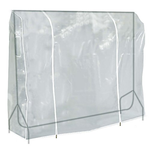 Hangerworld Funda Protectora Perchero Burro Portátil 184cm Transparente Cremallera Doble Bolsillo Documentos