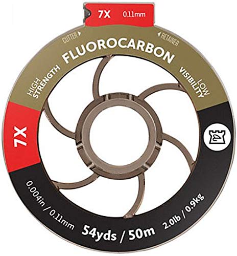 Hardy Fluorocarbono Fly 54yd/50m línea de pesca Tippet, transparente, tamaño 2X 9lb/4.1kg