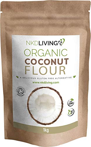 Harina de coco orgánica (1 kg) de NKD Living - Certificación orgánica de Soil Association