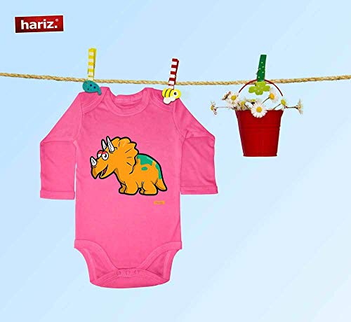 Hariz Baby Body manga larga Triceratops dinosaurio dinosaurio Kids Plus tarjetas de regalo Matrosen azul oscuro 50 – 56