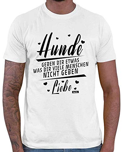 Hariz - Camiseta para hombre, diseño con texto en alemán Blanco M