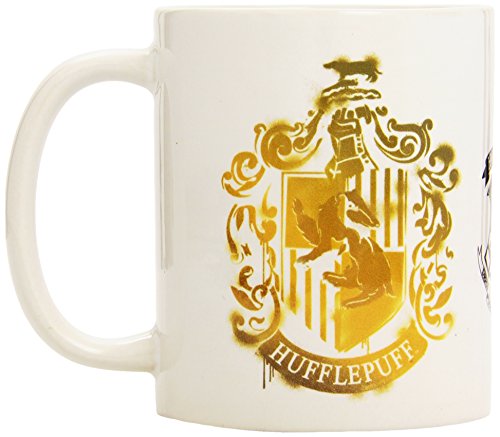 Harry Potter - Taza 320 Ml Hufflepuff Stencil Crest