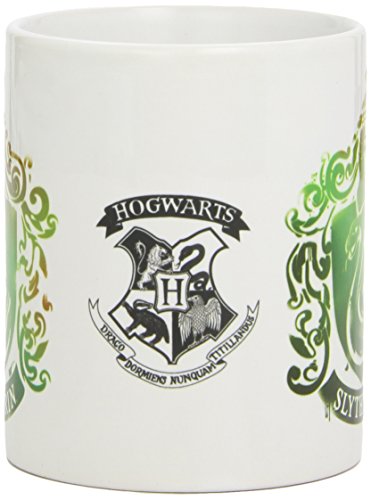Harry Potter - Taza Slytherin Stencil Crest, 320ml
