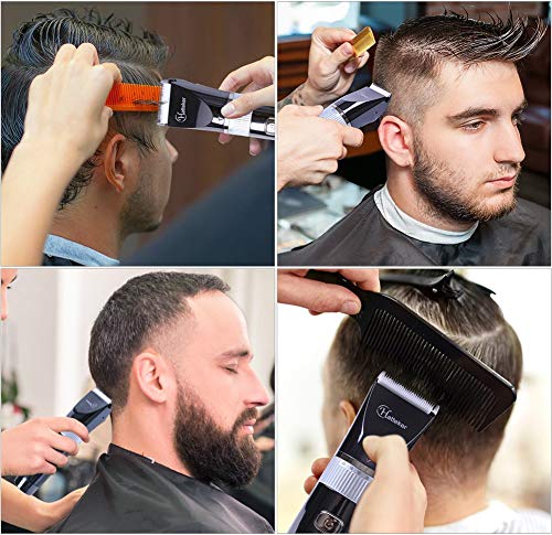 Hatteker Cortapelos Hombre Maquina de Cortar el Pelo Cortadora de Pelo Recortador de Barba Waterproof