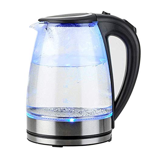 HCYSNG Glass Hervidor eléctrico, 1.8L Fast Boil hervidor de Agua con Iluminado LED, con Boquilla vertedora con Filtro de Red for, 2200W Calentamiento rápido (Capacity : 1.7L)