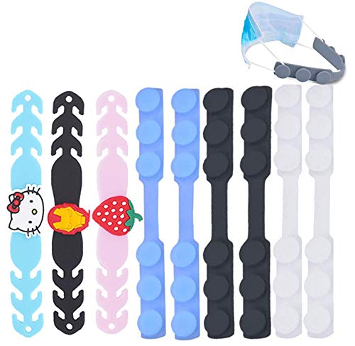 HDYZ 8 PCS Salvaorejas Mascarillas Extensor, Protectores de Orejas, Sujeta Mascarillas ó Enganche para Mascarillas, Extender Ganchos para Máscara, Despídete del Dolor en las Orejas