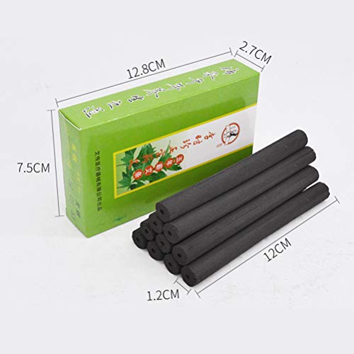 HEALIFTY 1.2x1.2cm Sin humo Moxa Rolls Moxa hecho a mano Sticks Bar 10pcs (Negro)