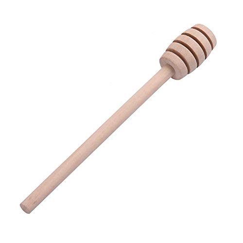 Hearthrousy Cucharas para la Miel 16CM Varilla de Agitación Mini Varillas de Madera Miel de Madera Cucharillas Café Leche té Revolviendo Palos