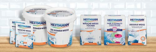 Heitmann Toallitas Ropa Blanqueador para un Blanco Extremadamente Potente en Algodón y Otras Telas. Pack de 3 Unidades